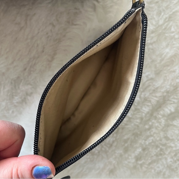 Frye Black perforated leather Tote Bag with Pouch - Picture 11 of 16